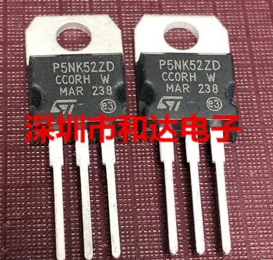 

20PCS P5NK52ZD STP5NK52ZD TO-220 520V 4.4A