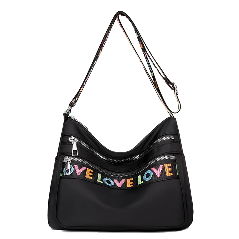 Frauen Umhängetasche Wasserdichte Nylon Oxford Schulter Messenger Taschen Casual Große Kapazität Handtasche Damen Reise Einkaufstasche – Detail 19