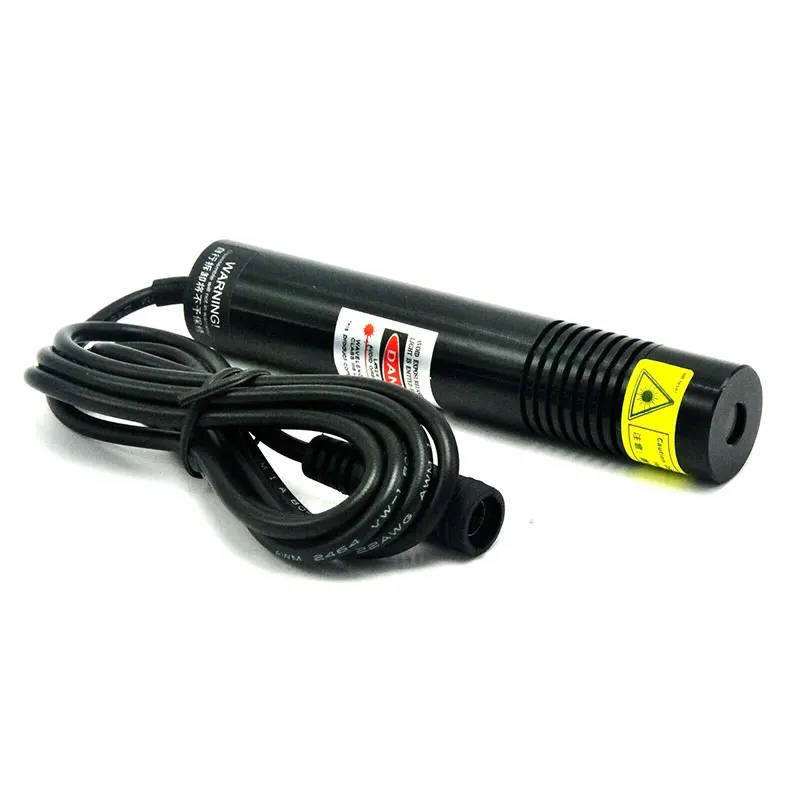 Modulo diodo laser rosso da 20 mm di diametro 650 nm Luci LED di posizionamento punto/linea da 100 mW con adattatore 5 V