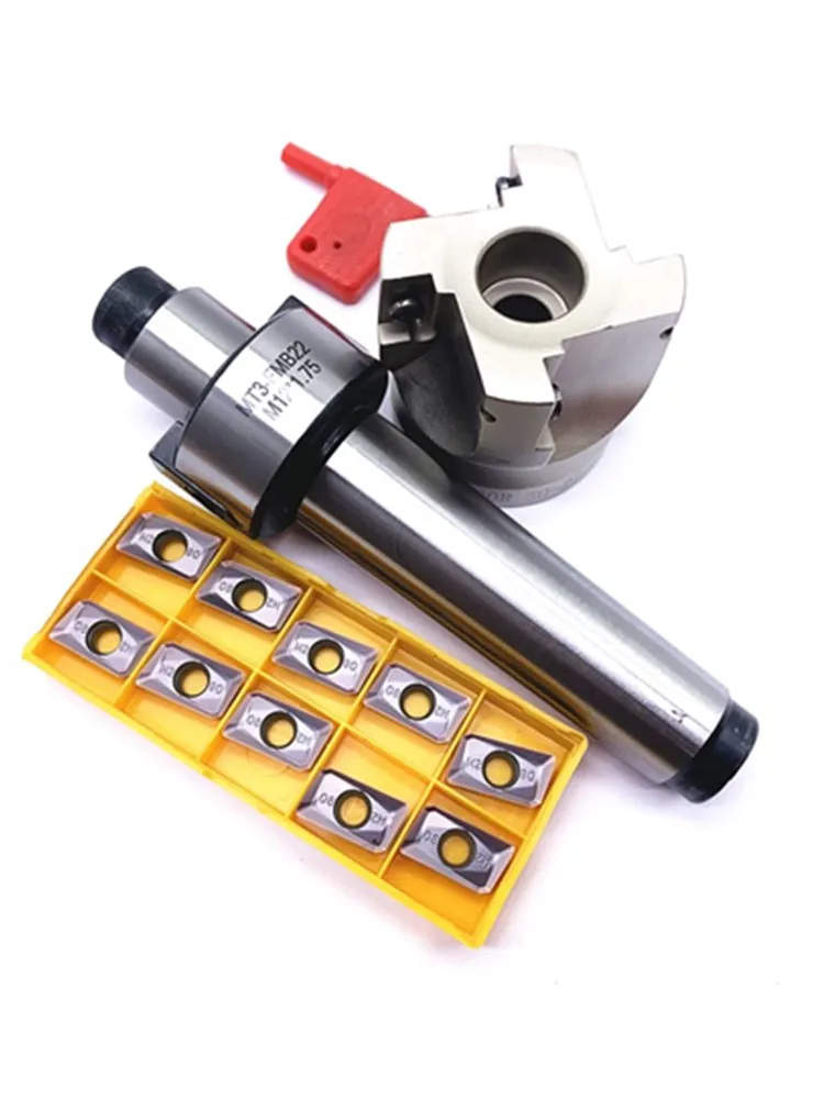 MT2 FMB22 M10 MT3 FMB22 M12 MT4 FMB22 Shank BAP400R 50 22 Face Milling CNC Cutter + 10pcs APMT1604 Inserts For Power Tool