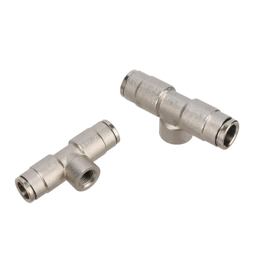 

1/8" Female Thread to 3/8" Pipe Connection Interface Connector 1/8" Threaded Misting Nozzle Tee Adapters 9.52mm Pipe Couplings