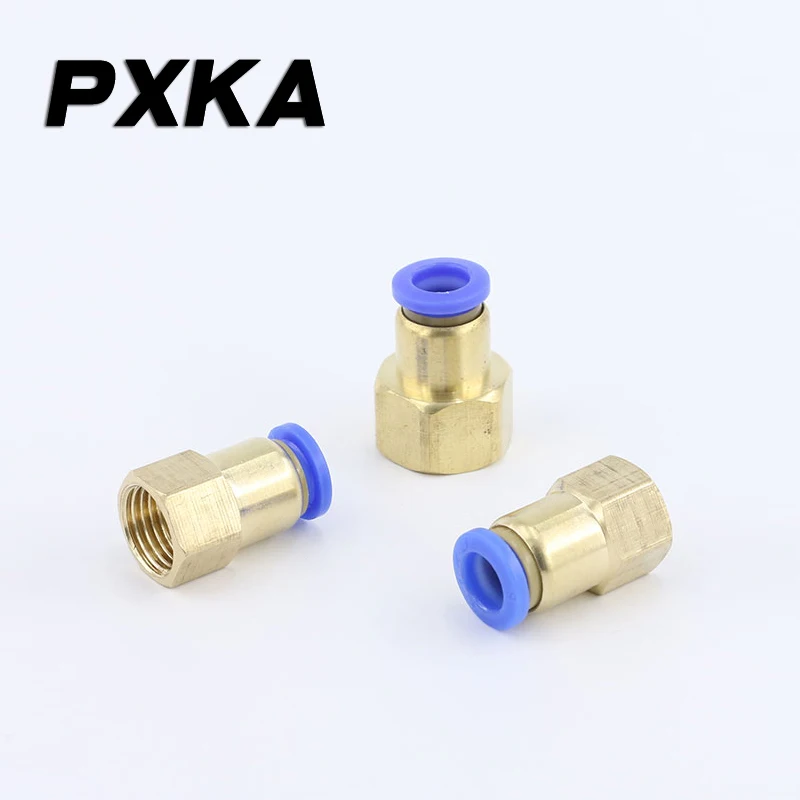 2PCS Pneumatic connector PCF4-M5 air pipe quick 6-01 quick plug 8-02 quick connect 10-03/12-04 straight through