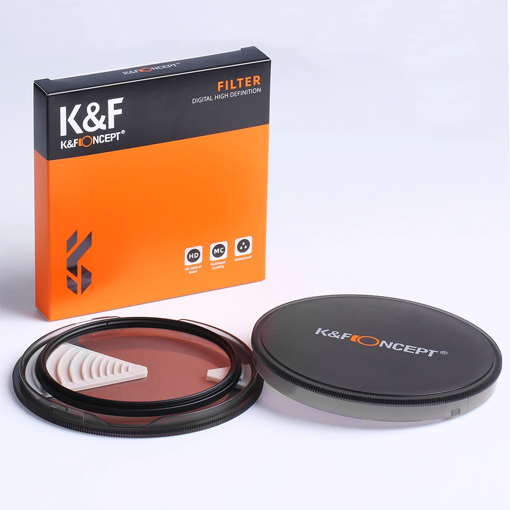 K&F Concept  HD MCUV Protection Filter 28 Multi-Layer Coatings 37mm-105mm Nanotech UV Filters for Camera Lenses Nano-X Series