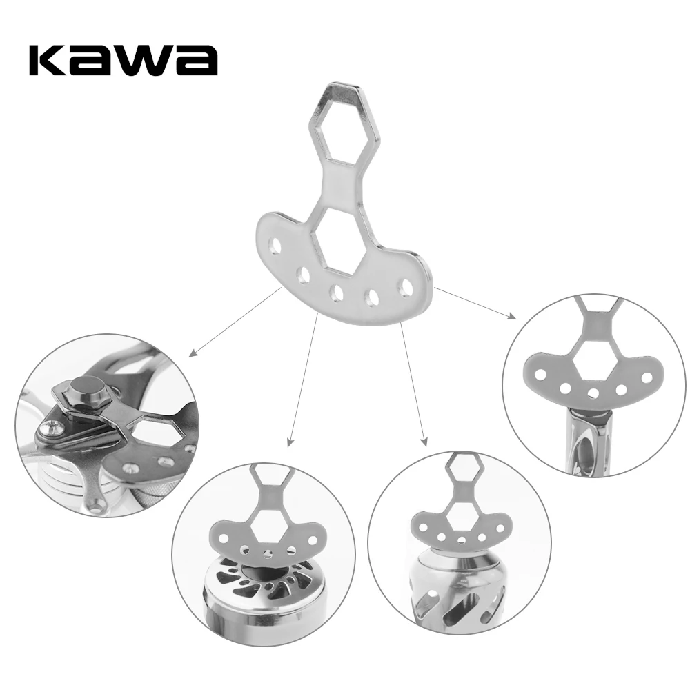 

Kawa 1pc Fishing Reel Tool Portable Fishing Reel Handle M7/M8 Screw Remove Tool Handle Knob Cap Open Tool Fishing Reel Accessory