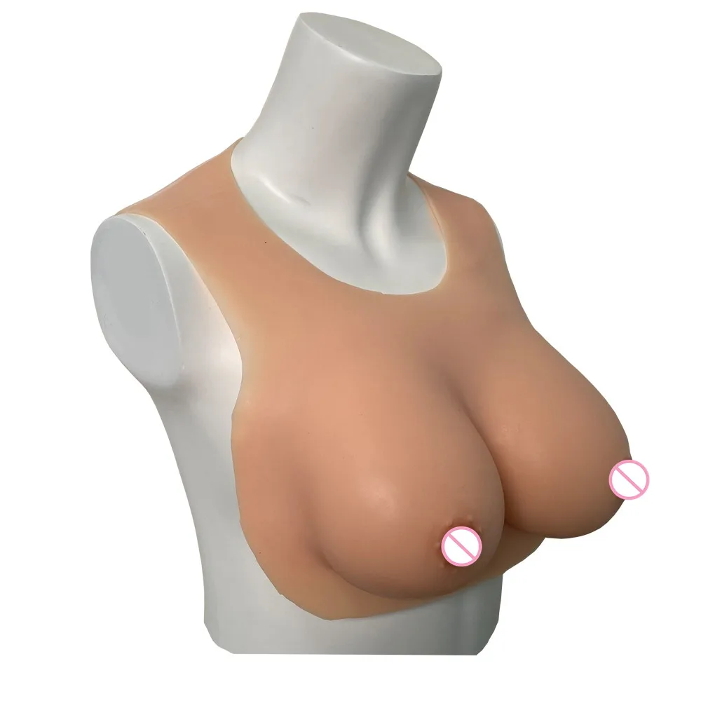 Huge Fake Boobs Bodysuit Realistic Silicone Breast Forms Enhancement Chest With Tits Tetas For Crossdresser Transgender Shemale