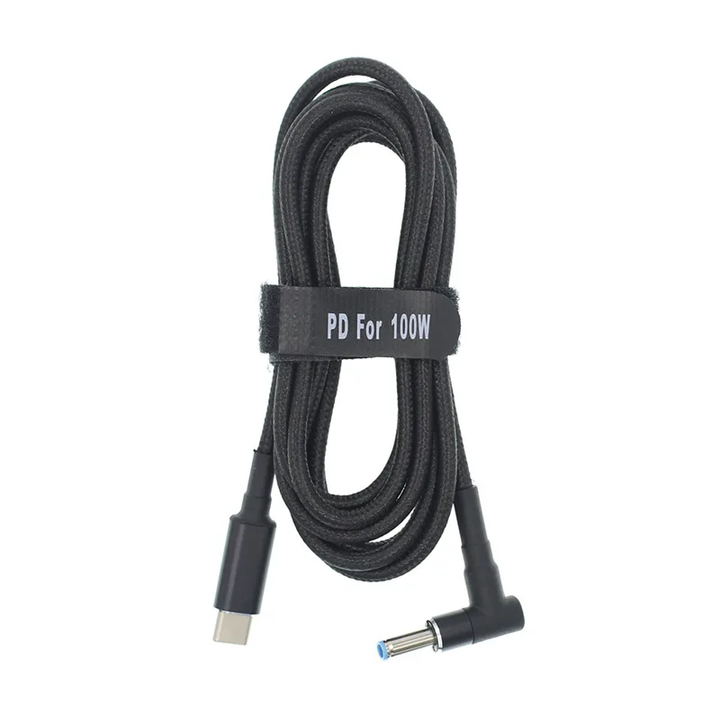 1.8m USB C to 4.5*3.0mm Plug Converter  Type C Laptop Charging Cable Cord for Hp EliteBook 820 G3 820 G4 840 G3 840 G4 1040 G2