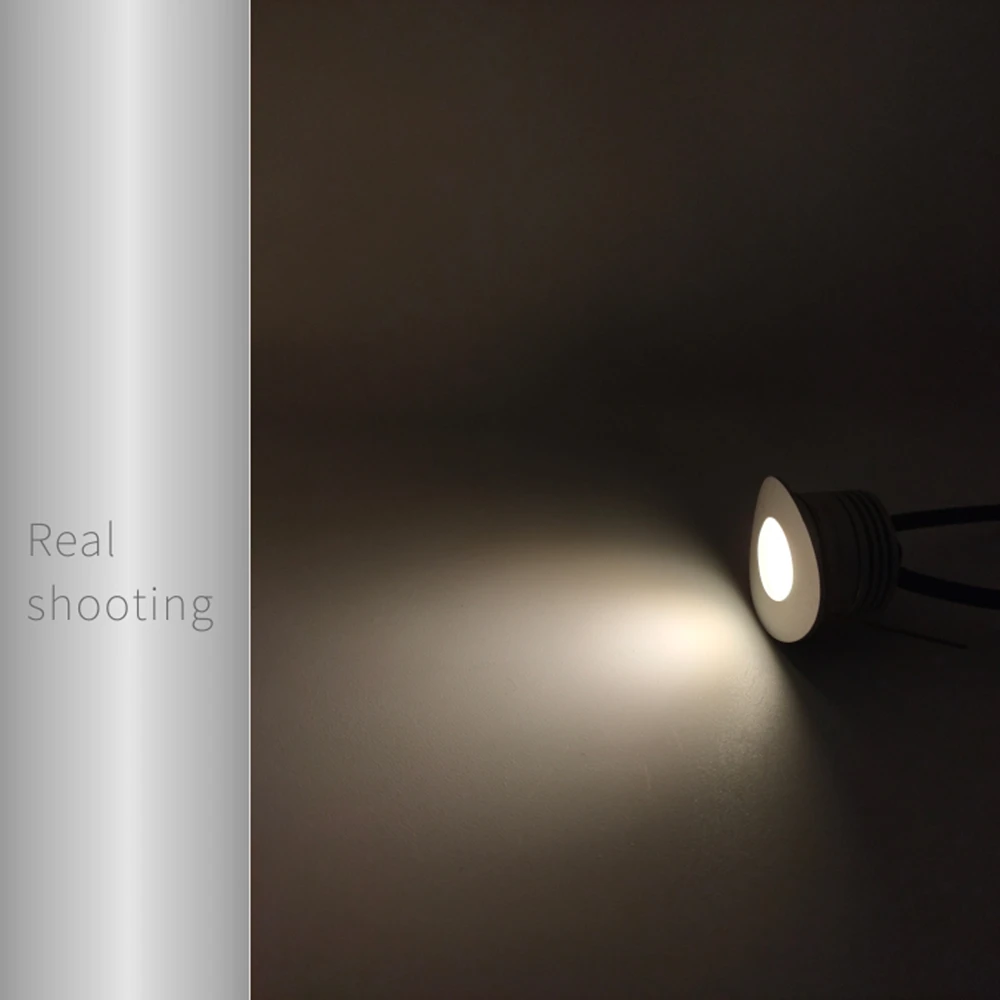 1W Handrail LED Spotlight  Recessed Install Cutout 30mm Railing Grandstand Tube lighting Wall Corner Lamp With Driver 110V 220V