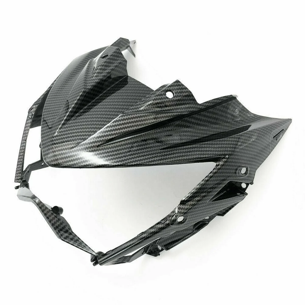 Carbon Fiber Pattern Upper Front Nose Headlight Surround Fairing for KAWASAKI Z800 2013-2016