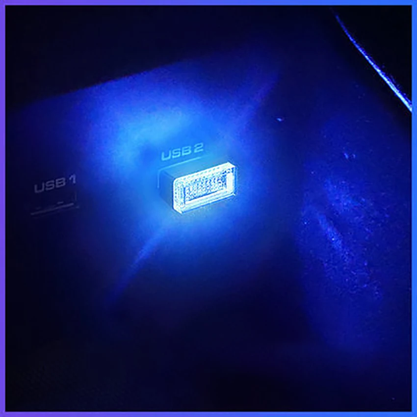 Mini USB LED Licht Tasche Auto LED Innen Beleuchtung USB Atmosphäre Licht Dekorative Nacht Lampe für Autos Fahrzeug Notebook