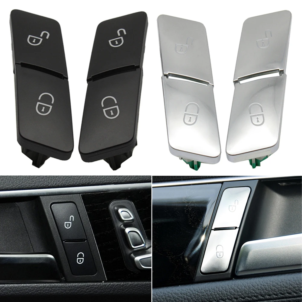 Left Right Interior Door Lock Button Unlock Switch For Mercedes Benz C Class W204, E Class W212,GLK 204,ML GL W166, W463,W156