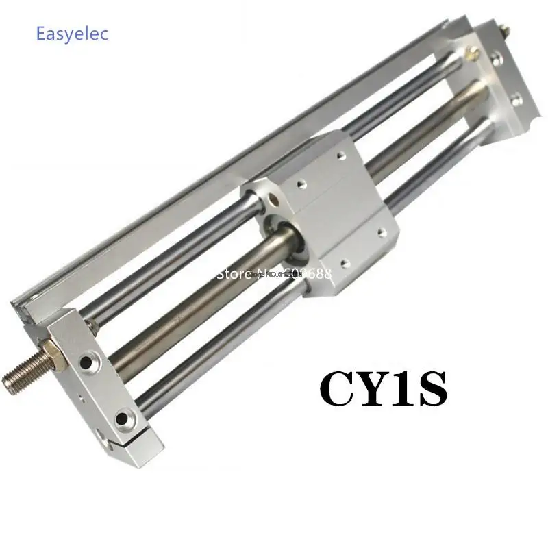 CY1S CY1S15 Storke100-500mm Magnetic Coupling Rodless Cylinder Pneumatic Cylinder CY1S15-100 CY1S15-200 CY1S15-300 CY1S15-400