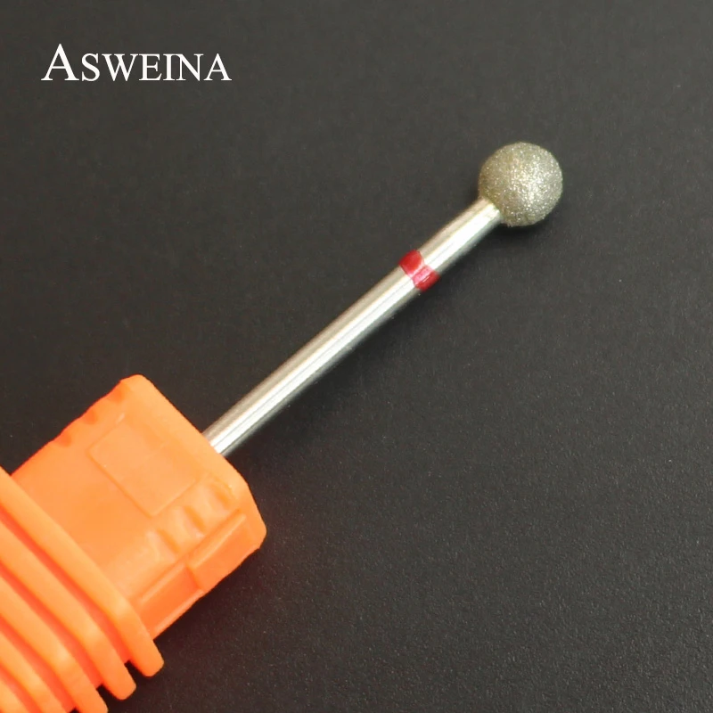 ASWEINA – foret à ongles électrique 5.0mm, boule de diamant, fraise rotative, cuticule propre, accessoire de manucure, outils de beauté des ongles