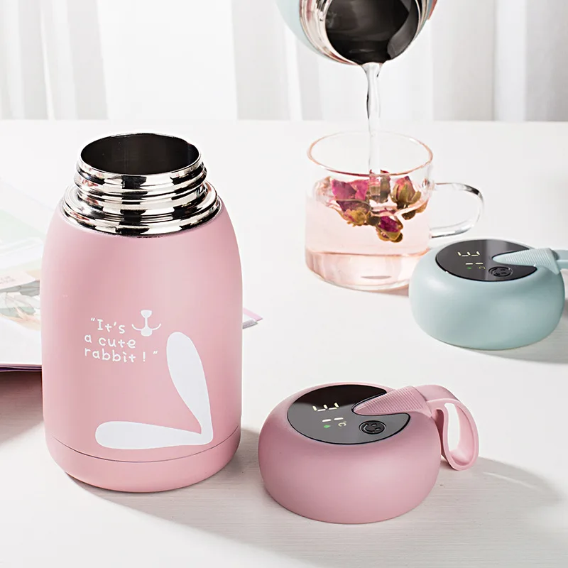 Smart Stainless Steel Thermos with Temperature Display, Smart Water Bottle Reminder, Vacuum Flasks, Mugs, Hot Coffee