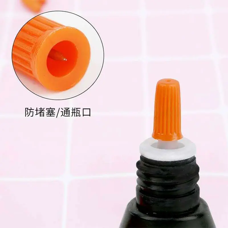 50/100pcs Eyelash Glue Bottle Plug Blocking Needle for Eyelash Extensions Glue Mouth Head Anti-blocking Makeup Tool