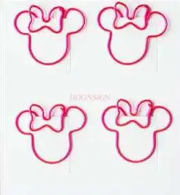 4pcs Cute Paper Clip Shaped Pin Cartoon Paper Clip Paper