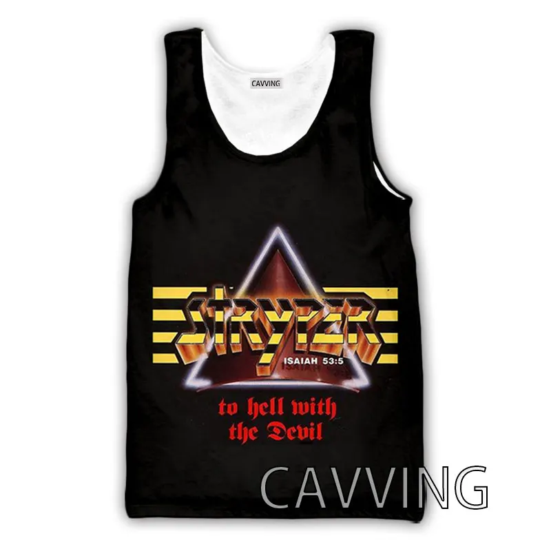 CAVVING 3D Printed  Stryper  Rock  Tank Tops Harajuku Vest  Summer  Undershirt  Shirts Streetwear for Men/women   V02