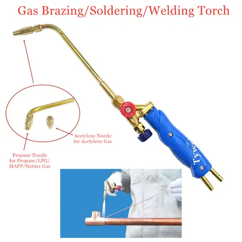 Gas Brazing Torch H01-2 for Steel and Copper TywelMaster
