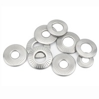 2/50 NFE25-511 A2 304 Stainless Steel Disc Spring Serrated Lock Washer M3 M4 M5 M6 M8 M10 M12 M16 Conical Knurled Elastic Gasket