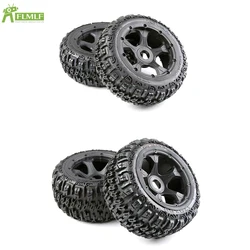 Knobby Front or Rear Wheel Tyre Assembly Kit Fit for 1/5 HPI ROFUN BAHA ROVAN KM BAJA 5B RC CAR Toys PARTS