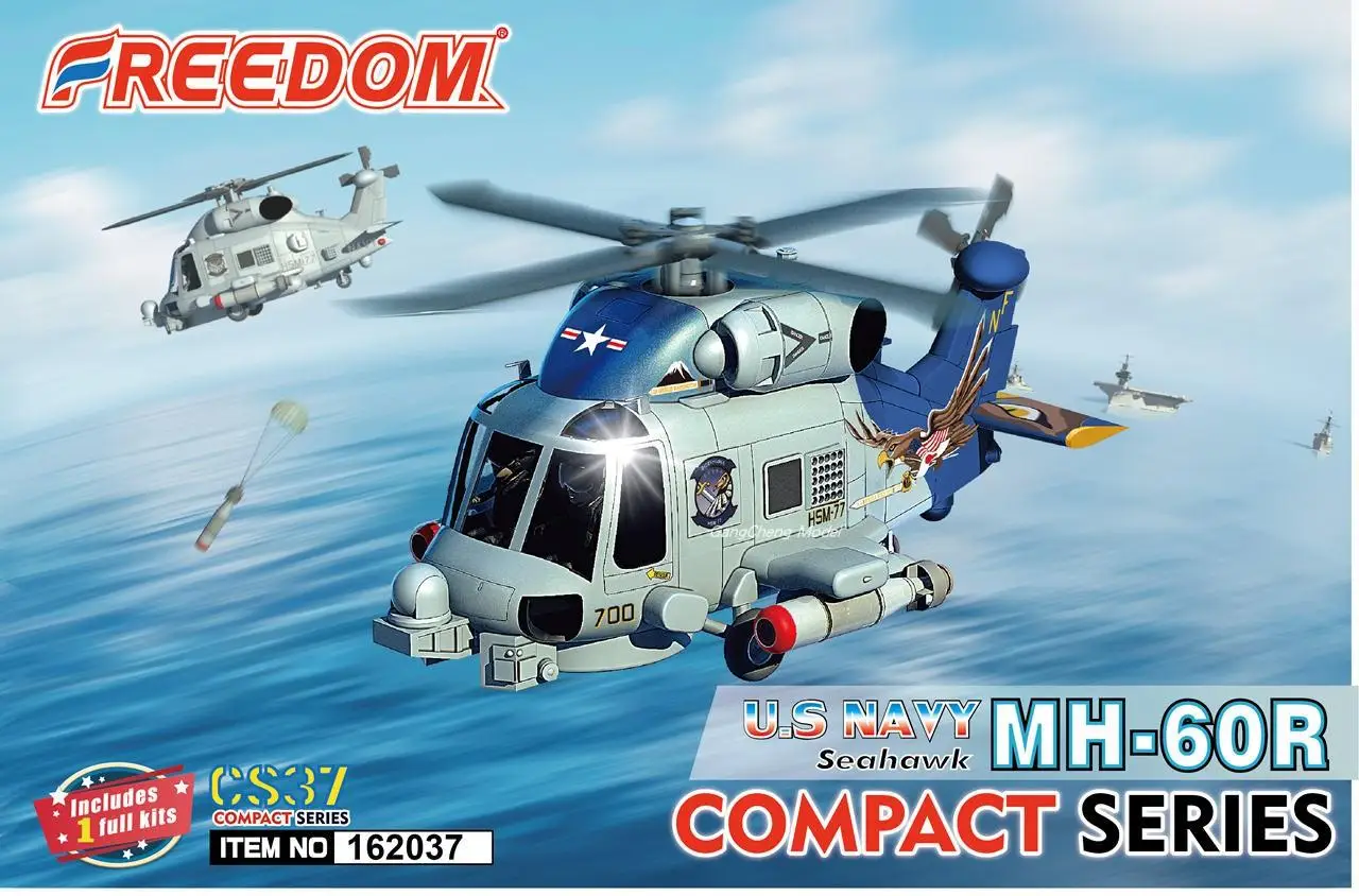 

FREEDOM F162037 COMPACT SERIES U.S.NAVY Seahawk MH-60R PLASTIC MODEL KIT