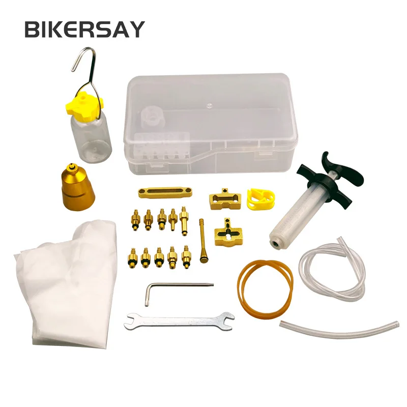 Alloy joint Bicycle Hydraulic Disc Brake Oil Bleed Kit Tools For SHIMANO SRAM Avid MAGURA Series MTB Road Bike Brake Repair Tool