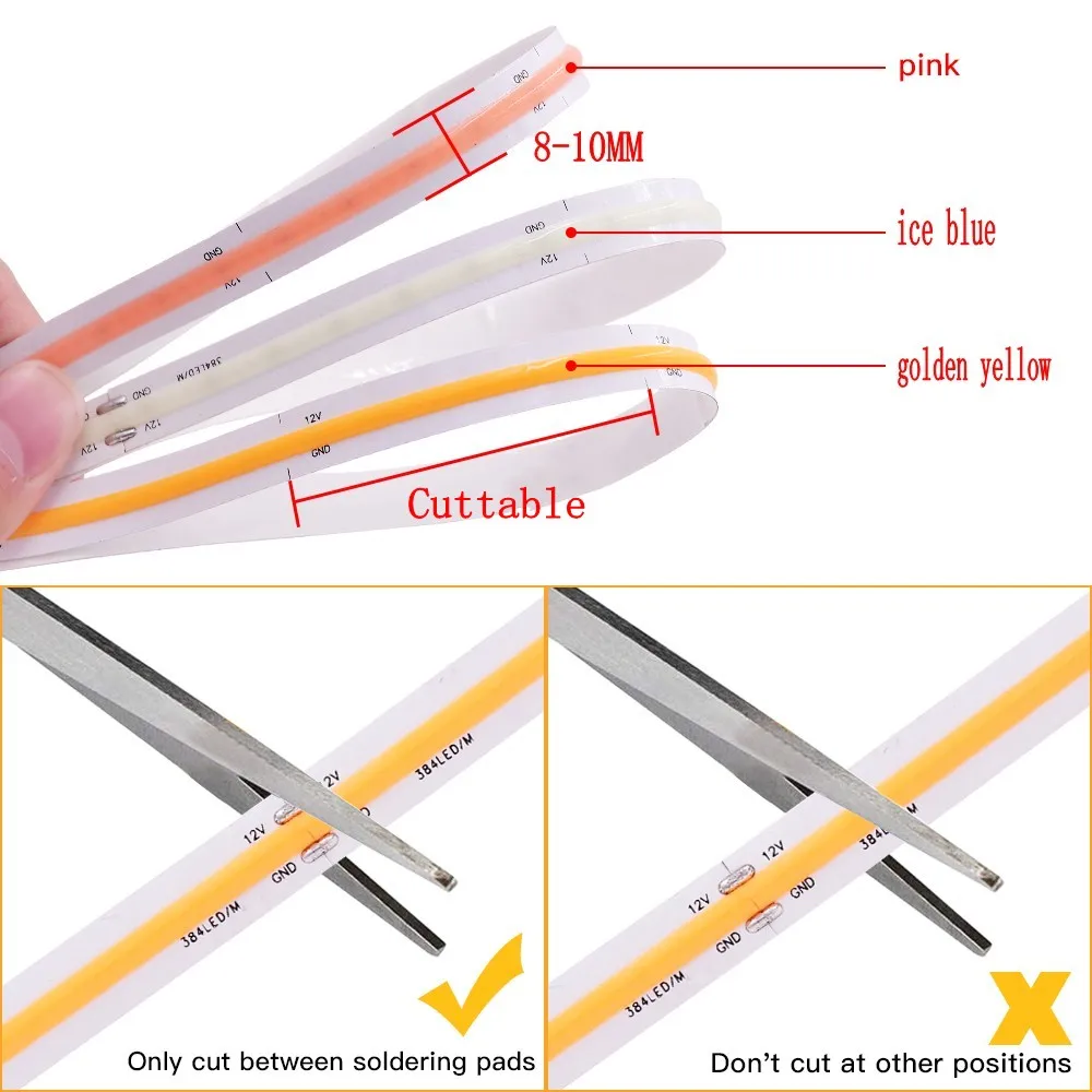 USB Motion Sensor LED Light 5V COB LED Strip Light Hand Sweep Waving ON OFF Sensor Flexible Tape Light Kitchen Cabinet Backlight