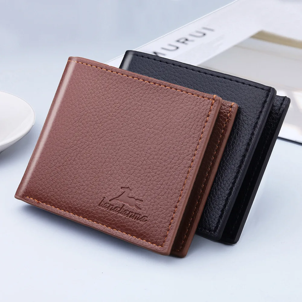 Nieuwe Aankomst Man Lederen Portemonnee Met Pocket Interieur Rits Zak Geld Mannen Creditcard Houder Slim Purse Voor mannelijke