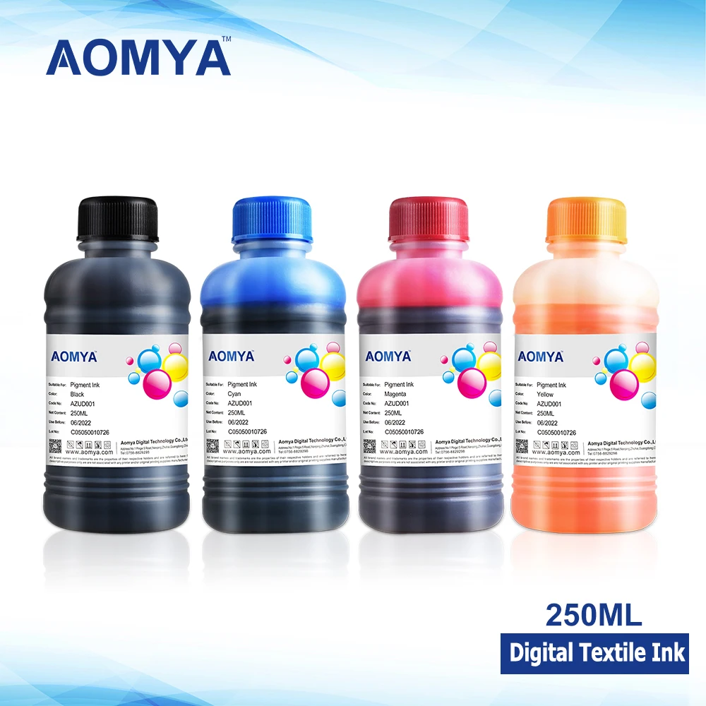 Imagem -02 - Aomya Tinta Digital Têxtil para Epson R280 R290 R330 L800 L801 L805 L1800 1390 1400 1410 R1800 R1900 2000 F2000 Tinta Dtg 4x250 ml