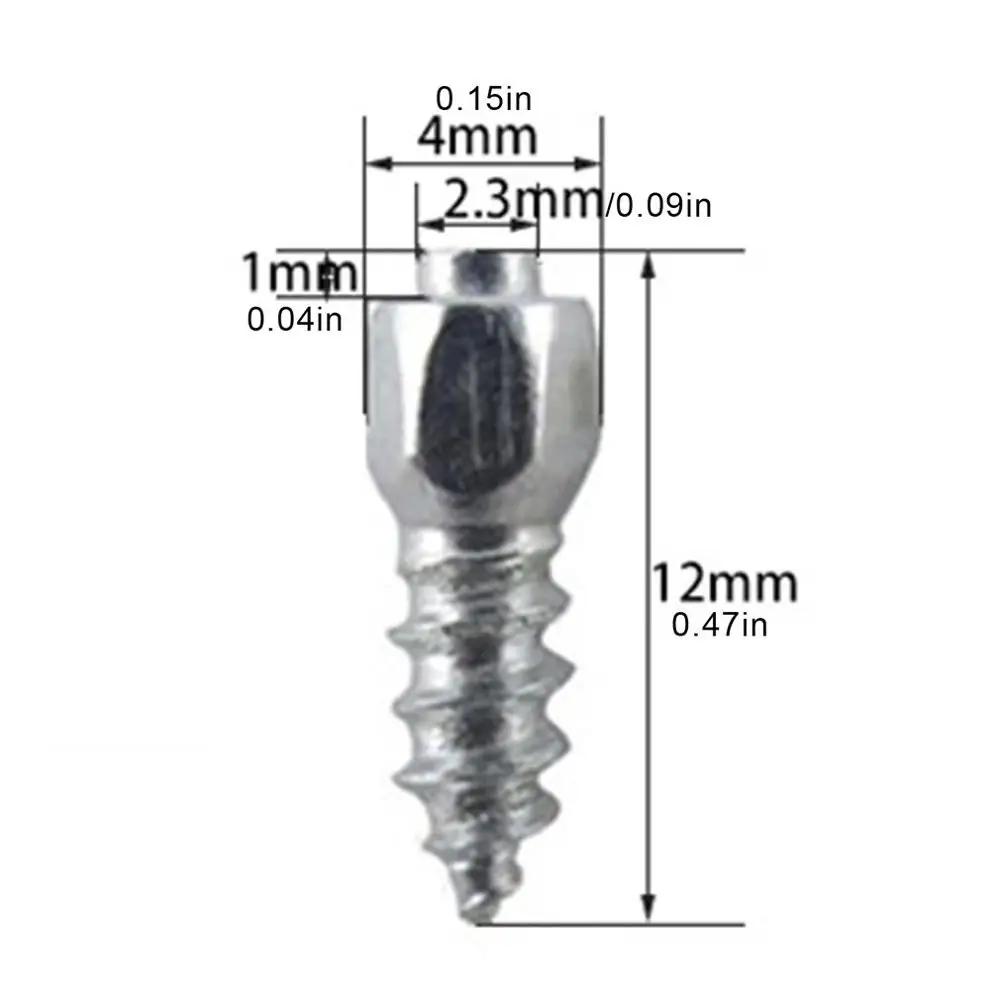 4*12mm śnieg śruby opon szpilki antypoślizgowy spadające kolce koła opony 100 sztuk dla samochodów motocykl rower dla samochodów zima awaryjne