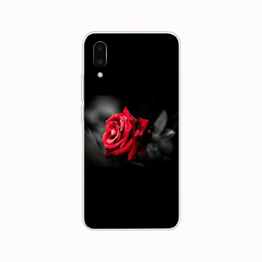 280FG Red Rose Flowers gift Soft Silicone Tpu Cover phone Case for Meizu Pro 7 Plus X8 C9 Pro Note 9 case