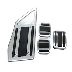 For Citroen C5 Aircross 2017 2018 2019 2020 LHD AT/MT Gas Brake Pedal Cover Steel Non-Slip Accelerator Overlay Accessories