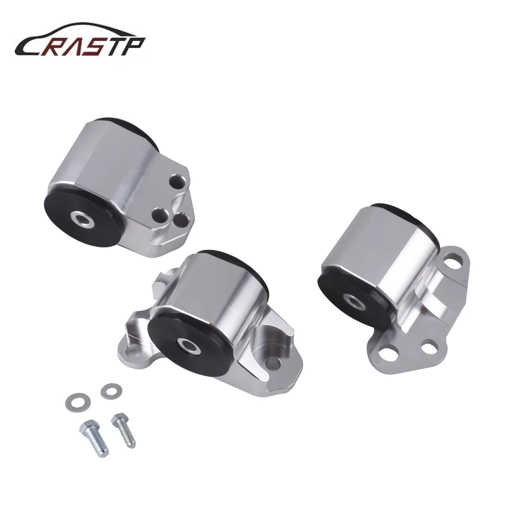 

RASTP-Engine Swap Mount Kit (3-bolt Left Mount) Fit for Honda Civic D-Series or B-Series DC2 EG EA020 Engine Mounts RS-EM1002