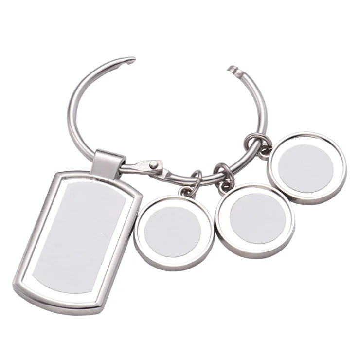 Free Shipping 12pcs Blank Sublimation Metal Keychain DIY Printing Sublimation Ink Transfer paper