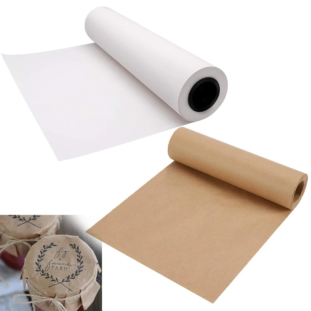 

30 Meters Kraft Wrapping Paper Roll Great for Packing Gift Wrapping scrapbooking paper packs