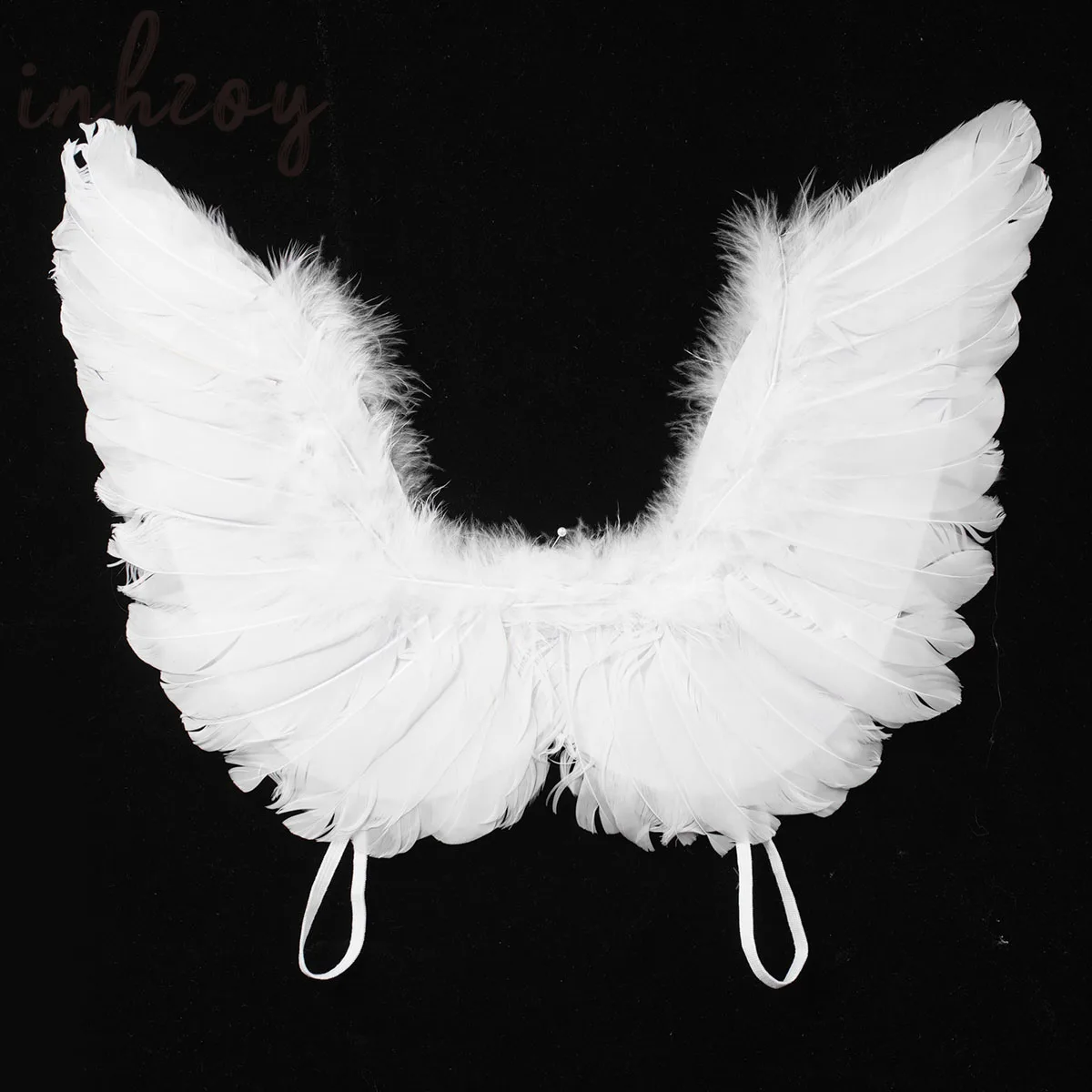 Angel Fairy Wings Princess Cosplay Costumes Women Girls White Feather Stage Performance Photography Wings Masquerade Carnival