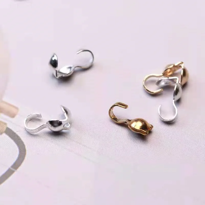 

1000pcs Hook Connector Buckle Accessorys Ball Chain Diy Bracelet End Crimping Bead Connector Buckle Assembly For Jewelry Making