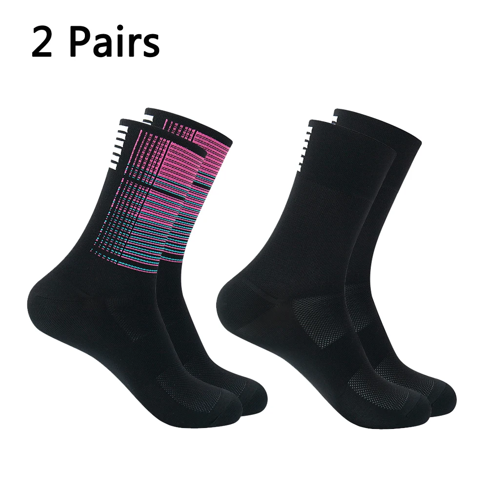 YKYWBIKE Sport-Rennradsocken, professionelle Marken-Sportsocken, atmungsaktive Rennradsocken für Männer und Frauen, Outdoor, 9 Farben