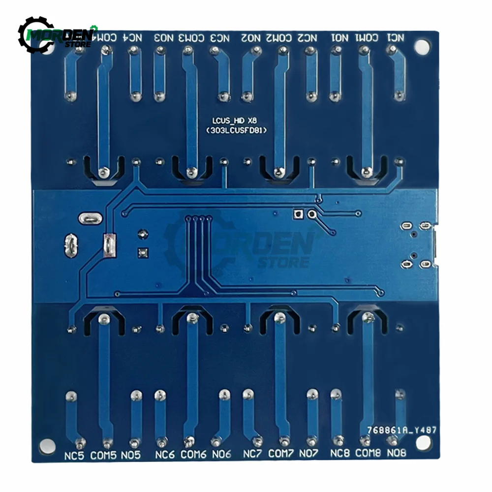 HID Drive Free USB Control Switch Relays Board 8-Channel 5V Relay Module  Power Supply for Electrical Appliance Dropship