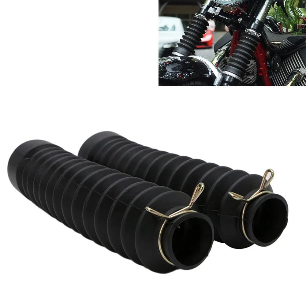 2 PCS รถจักรยานยนต์ด้านหน้าส้อม Cover Gaiters Gators Boot Shock Protector ป้องกันฝุ่นสำหรับรถจักรยานยนต์ Motocross Off Road