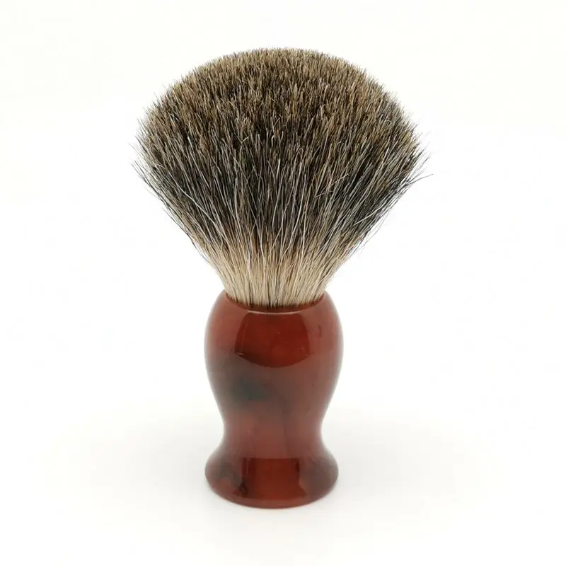 TEYO Pure Badger Hair Shaving Brush of Resin Handle Perfect for Wet  Shave Cream Beard Brush