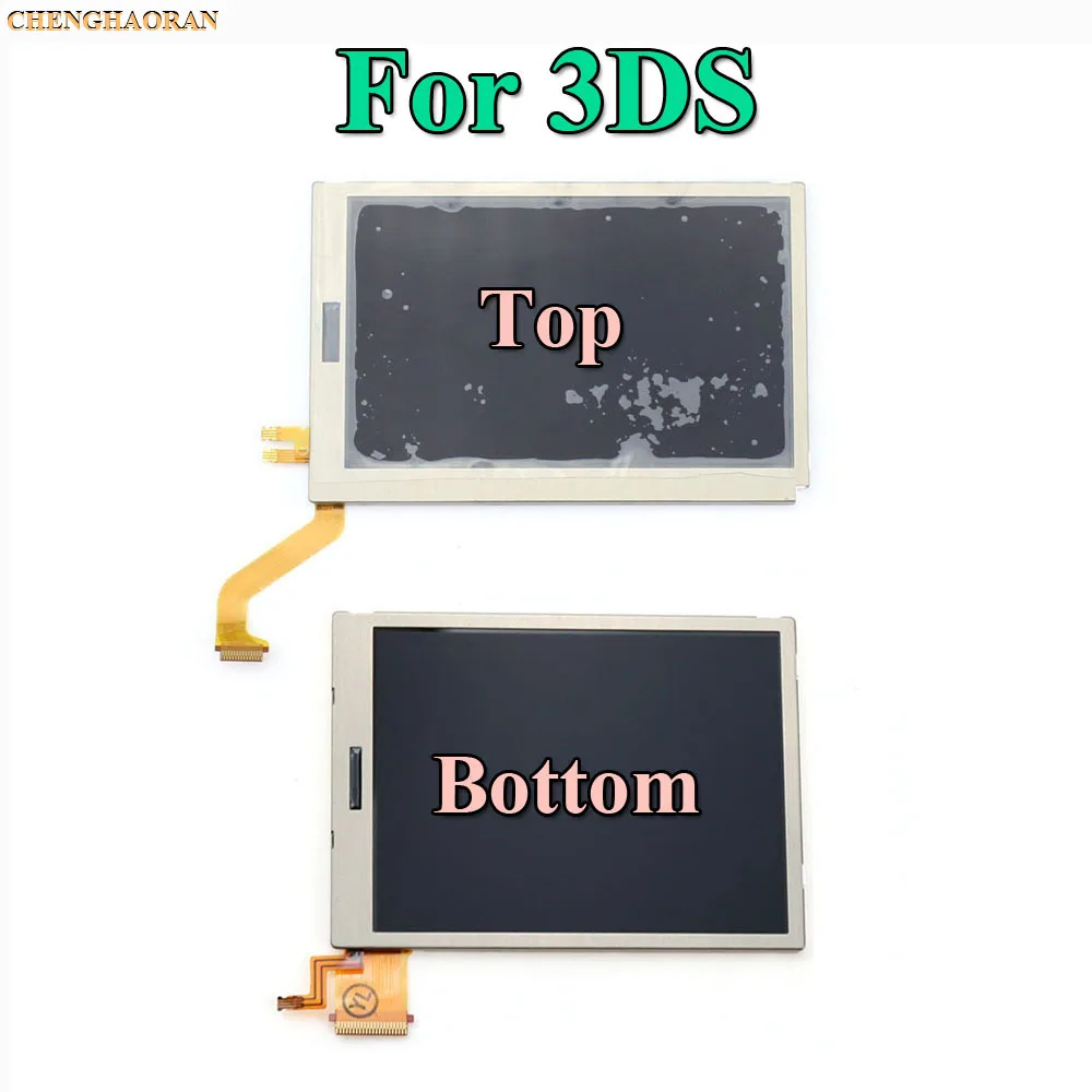 ChengHaoRan 1pc Tested Original new Top Bottom Upper Lower LCD Screen Display for NDS NDSL DS Lite NDSi XL LL 3DS New 3DS XL LL