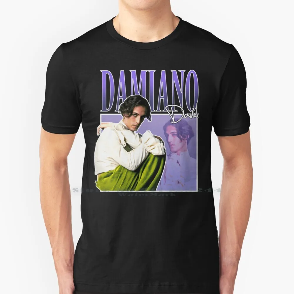 Maneskin M?neskin-Winners Of Song Contest 2021 Italy Zitti E Buoni Retro Vintage Classic Damiano David T-Shirt 100% Cotton T