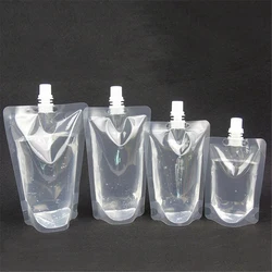 100/150/200/250/300ml Packaging Bag Stand Up Spout Pouch Plastic Hand Sanitizer Lotion Shampoo Makeup Bottles Drink Bag