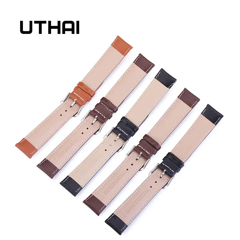 UTHAI Z24 22mm Watch Band Leather Watch Straps 10-24mm Watchbands Watch Accessories High Quality 20mm watch strap