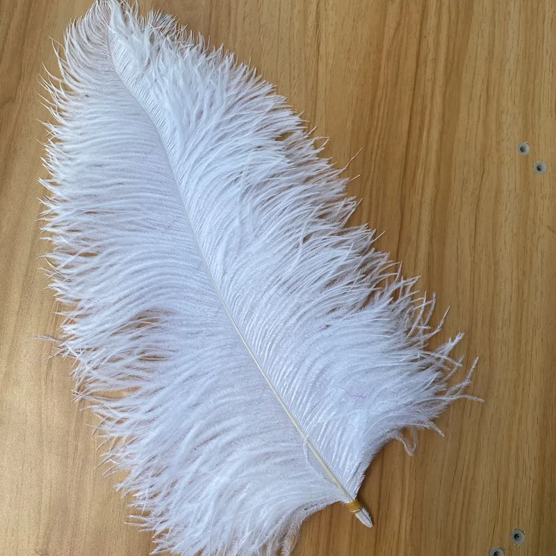 Sale 20pcs/lot High Quality White Ostrich Feather 40-45cm/16-18inch Diy Carnival Accessories Jewelry Plume Feathers for Crafts