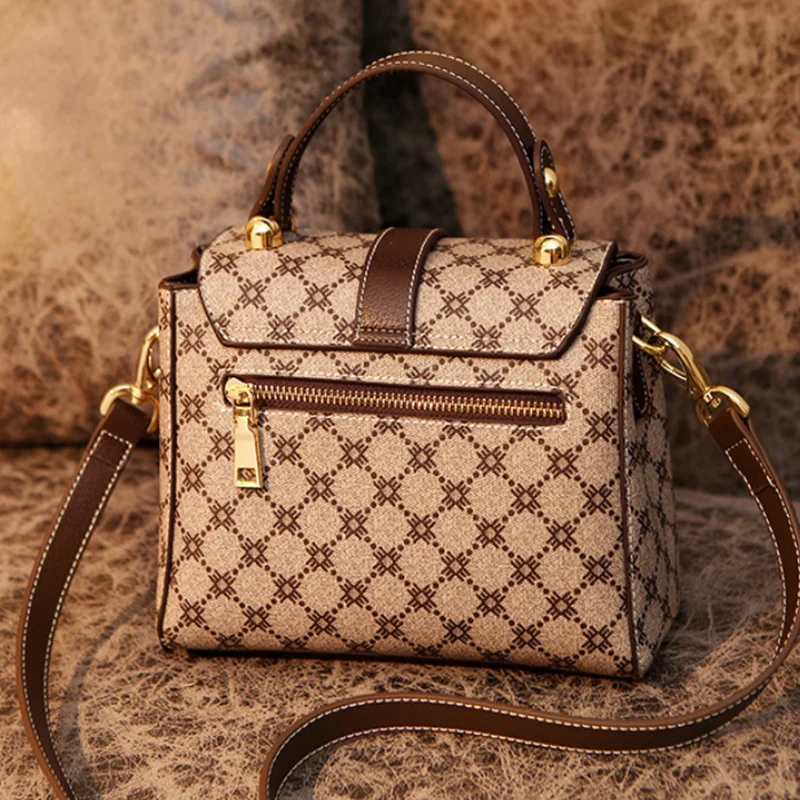 Women's Luxury Bags Crossbody 2024 Designer Fashion New Brand Small Handbag Female High Quality PU Leather Print Shoulder Tote