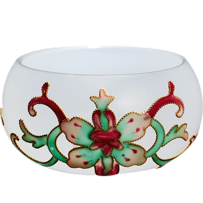 |Live broadcast recommendation] rongshantang jade porcelain enamel Cloisonne tea cup Master Cup single cup tea cup