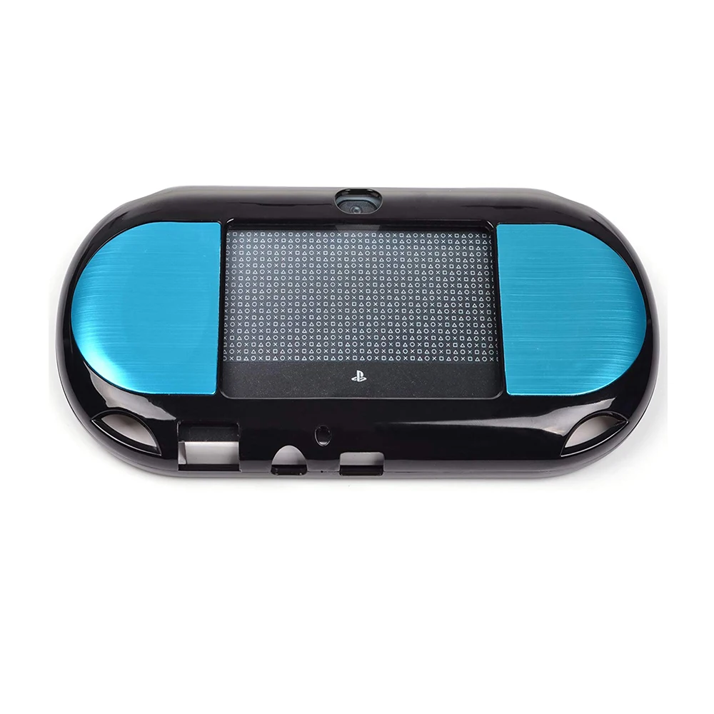 XRHYY Light Blue Aluminum Metallic Protection Hard Case Cover For PlayStation PS VITA 2000 (NOT for vita 1000 series)