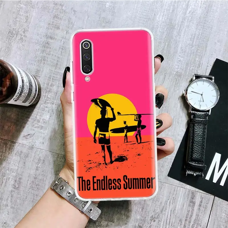 Surfboard Surfing Art Surf Girl Summer Phone Case For Xiaomi Redmi Note 13 12S 12 11S 11E 11 Pro Plus 11T 10S 10 9S 9 + 8T 8 7 A