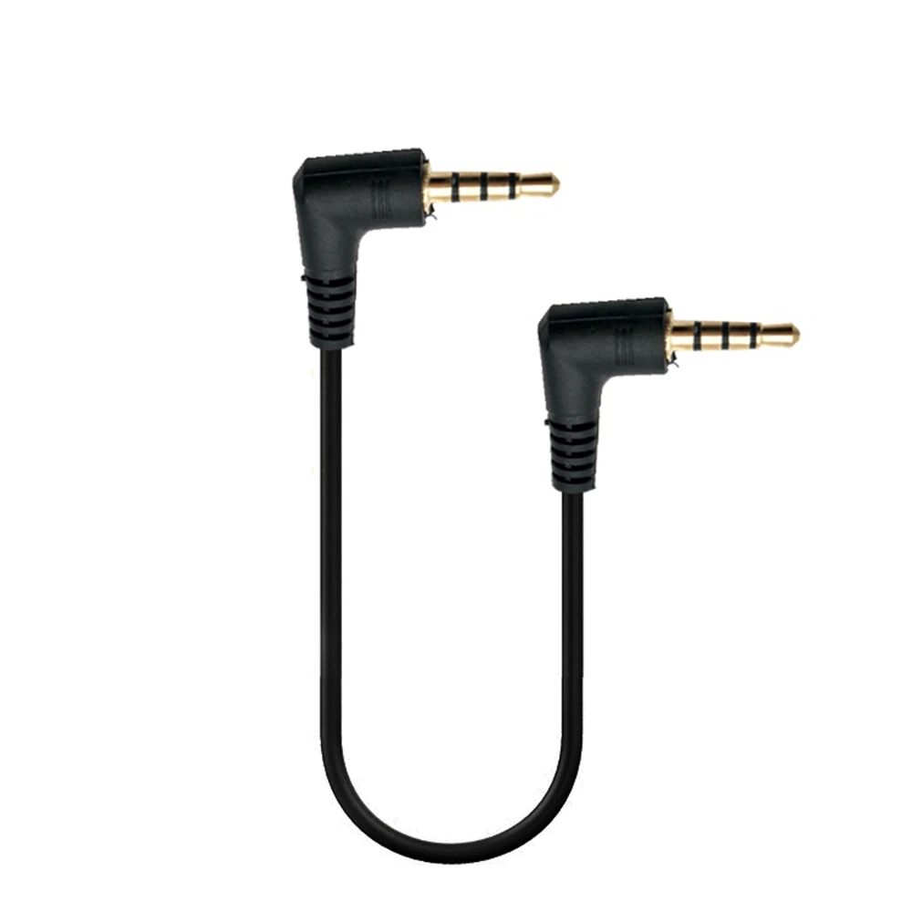 PVC + Metal Ângulo Direito 3,5mm Klinke Stecker Auf Stecker Áudio Estéreo AUX Kabel Für Auto AUX 90 Grad